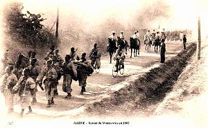 ALGERIE - RETOUR DE MANOEUVRES - 1905